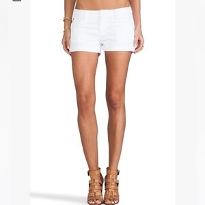 BUNDLE 2 TARGET MOSSIMO Shorts Womens SZ 4 White Cuffed MERONA Blue SZ 2 EUC